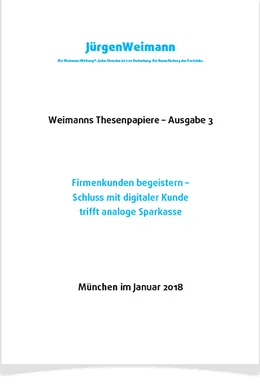 Cover Thesenpapier Ausgabe 3: Firmenkunden begeistern
