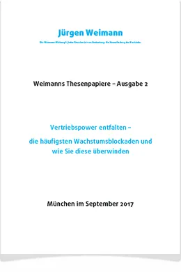 Cover Thesenpapier Ausgabe 2: Vertriebspower entfalten